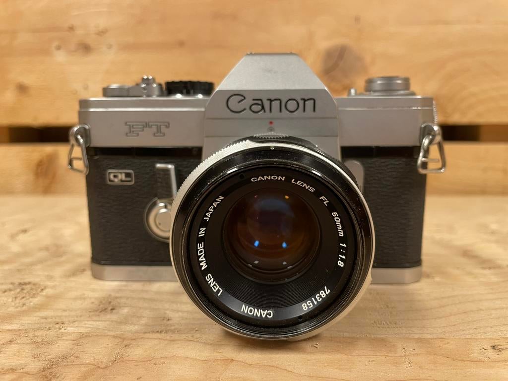 Canon FTql met 50mm lens, Ophalen, Gebruikt, Spiegelreflex, Canon