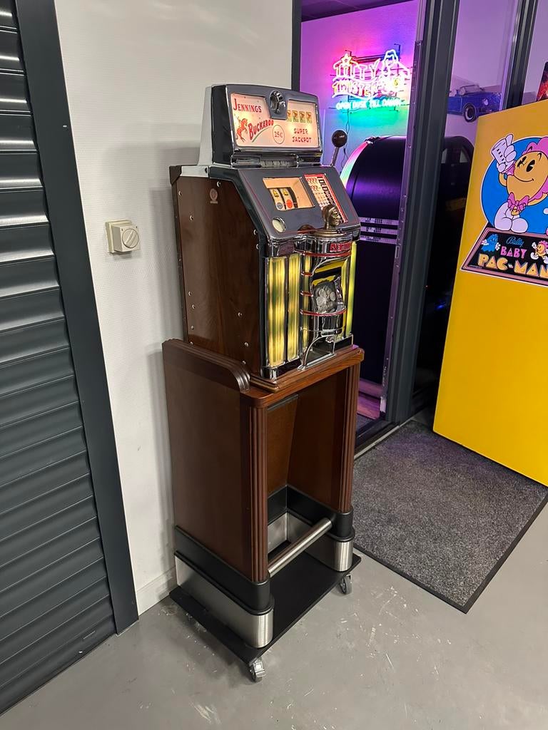 Prachtige eenarmige bandiet Jennings Buckaroo gokkast, Verzamelen, Automaten | Gokkasten en Fruitautomaten, Overige munten, Ophalen