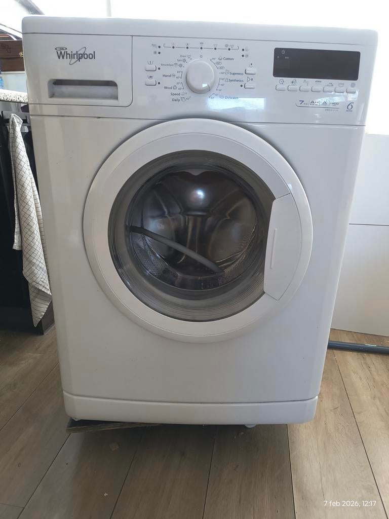 Wasmachine whirlpool awo/d 7114 6 sense, Witgoed en Apparatuur, Wasmachines, Gebruikt, Voorlader, 85 tot 90 cm, 1200 tot 1600 toeren