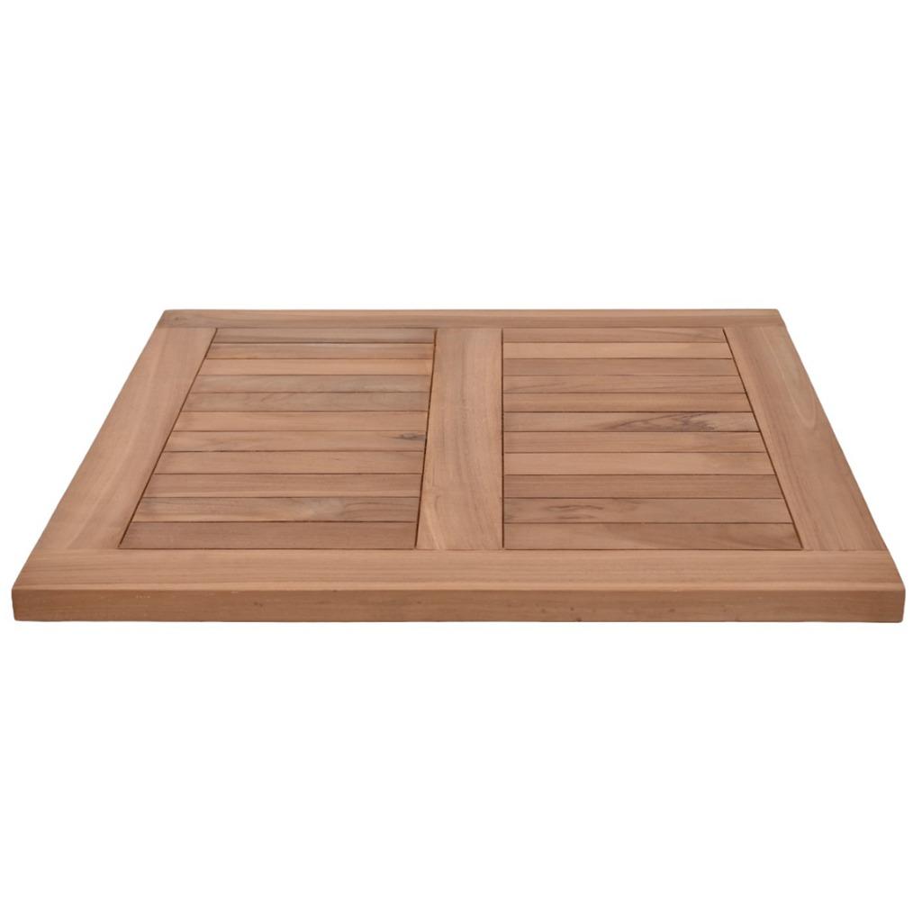 Teakhouten terras tafelblad vierkant 70 x70 cm, 50 tot 100 cm, Nieuw, Vierkant, Teakhout