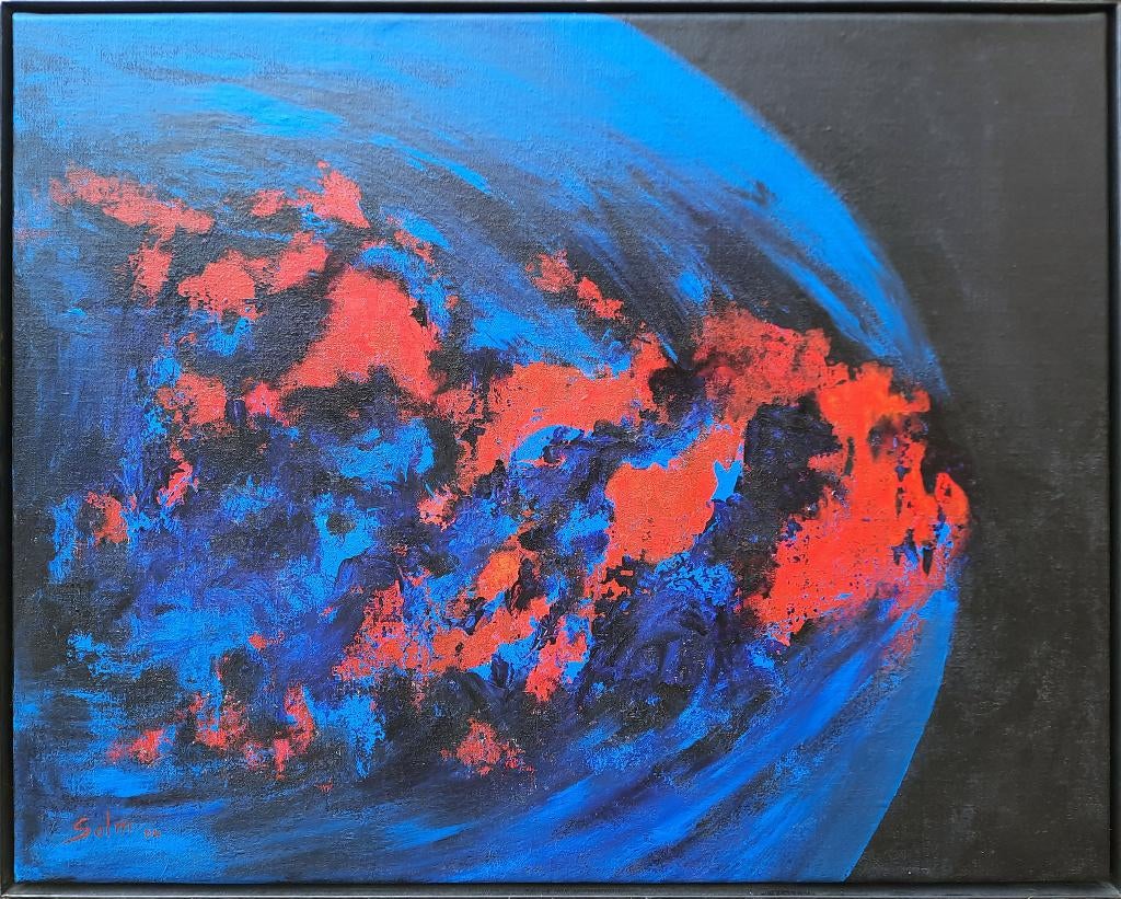Z.T. - Kunstenaar: Eric van Solm, Antiek en Kunst, Kunst | Schilderijen | Modern, Ophalen