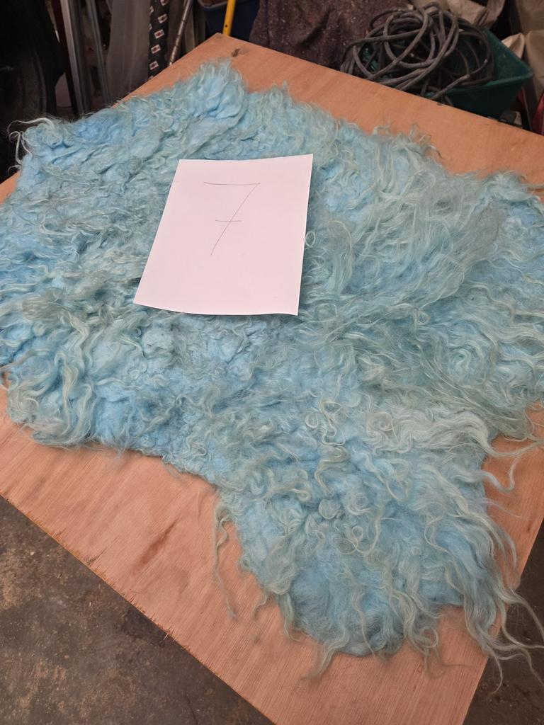 Racka vacht nr 7 aqua geverfd 65x80, Ophalen of Verzenden, Zo goed als nieuw