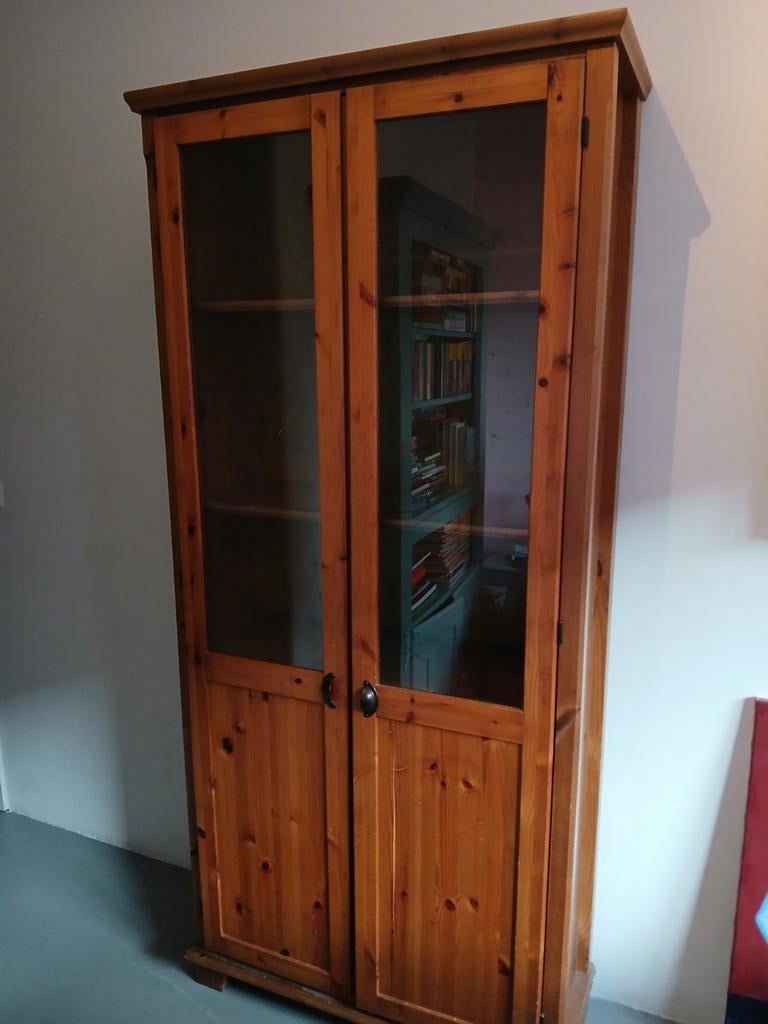 Ikea vitrinekast, Zo goed als nieuw, 150 tot 200 cm, 25 tot 50 cm, 50 tot 100 cm