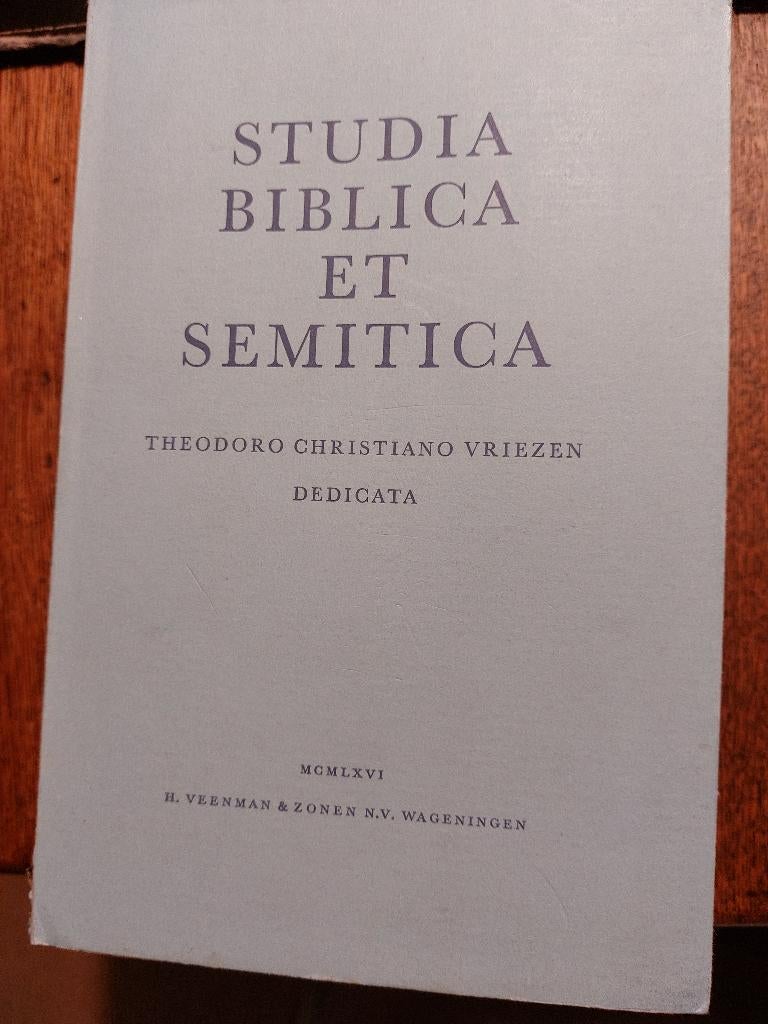 Studia Biblica et Semitica - Th.Vriezen + Jahwe en zijn stad, Boeken, Ophalen of Verzenden, Zo goed als nieuw, Geesteswetenschap