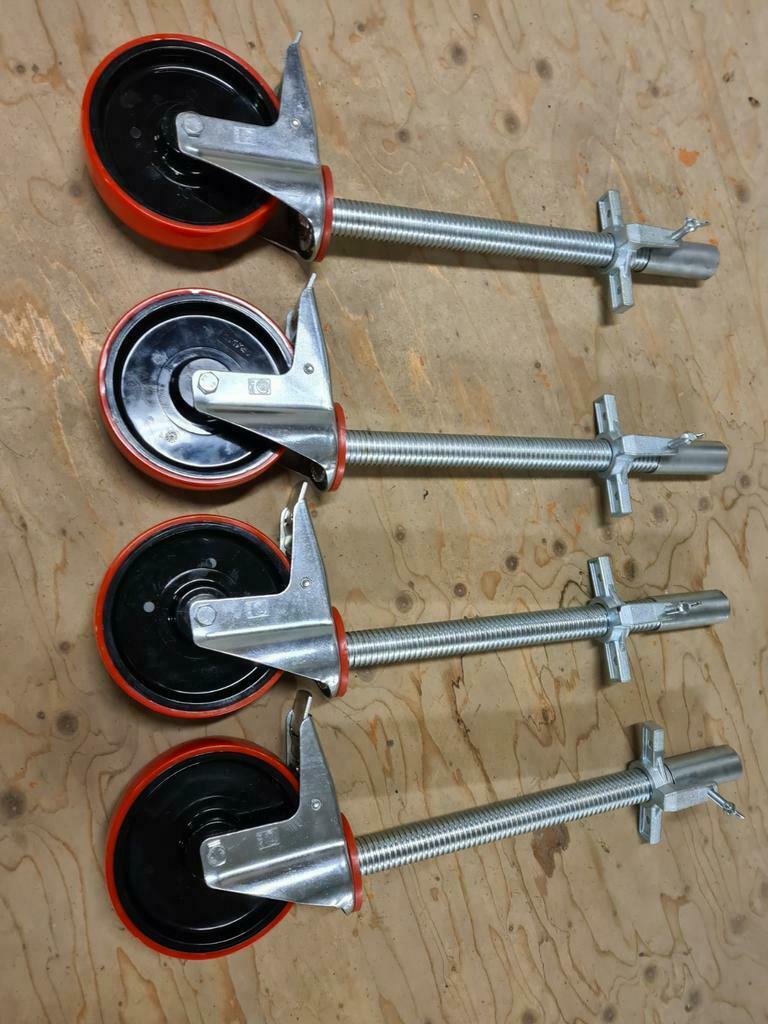 Set wielen nieuw!!!!!! rolsteiger steigerwielen, Doe-het-zelf en Verbouw, Ophalen of Verzenden, Nieuw