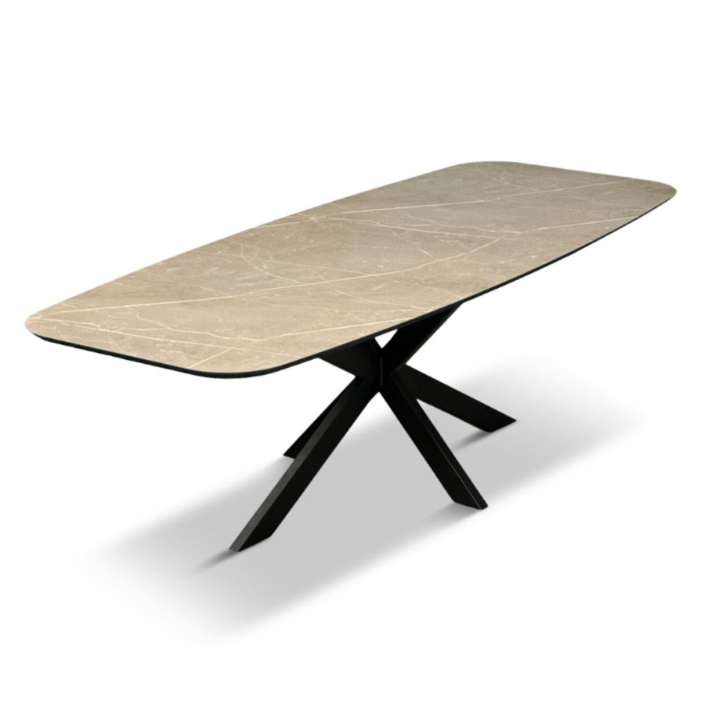 Luxe hpl tafel met marmer motief diverse maten, Huis en Inrichting, Tafels | Eettafels, Ophalen, 100 tot 150 cm, Vijf personen of meer