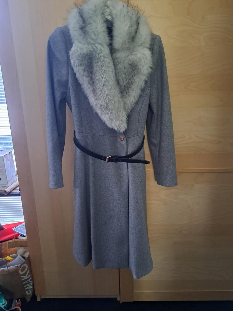 Jas Ted Baker, Ophalen of Verzenden, Zo goed als nieuw, Maat 38/40 (M), Grijs