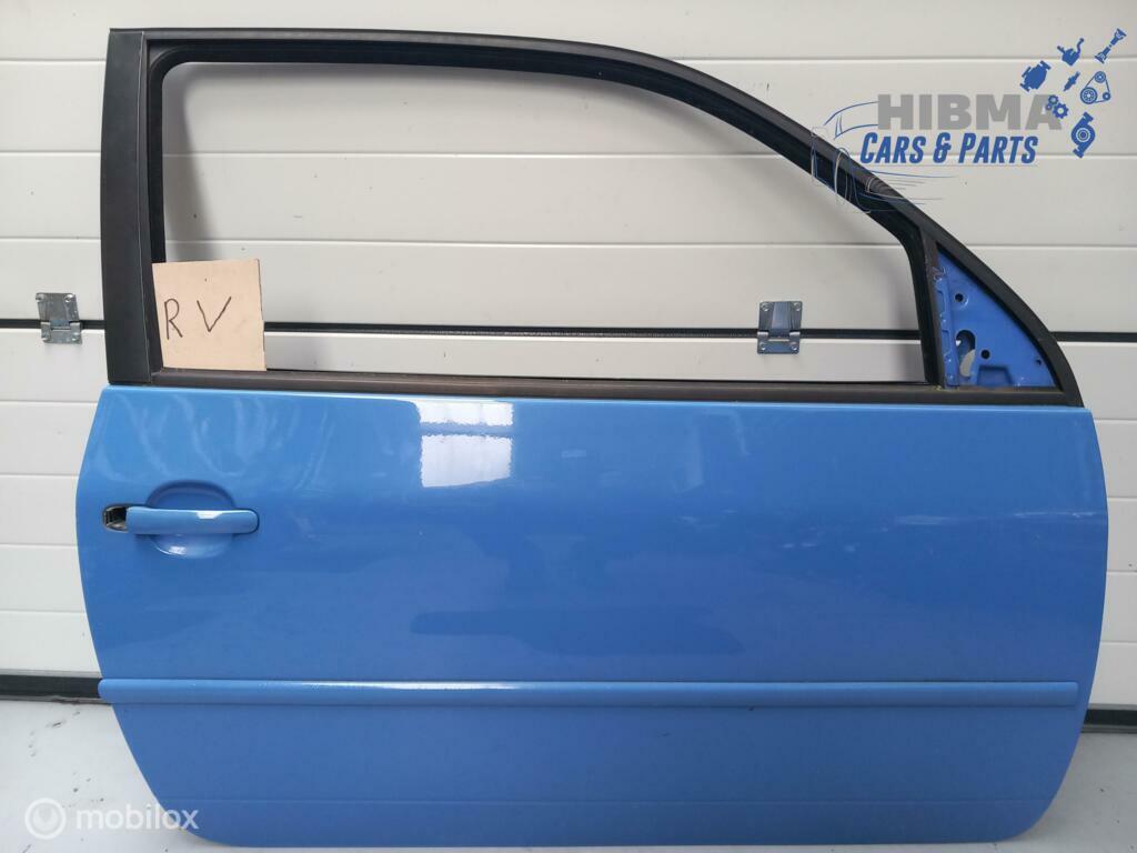 Volkswagen Lupo Portier Rechts LR5A Blauw 1998 t/m 2005, Ophalen of Verzenden, Gebruikt, Voor, Deur