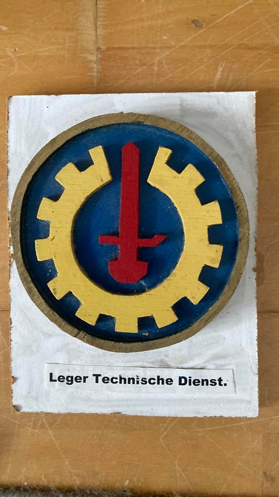 KNIL/KL Leger Technische Dienst, Verzamelen, Militaria | Algemeen, Ophalen of Verzenden, Landmacht, Nederland, Embleem of Badge
