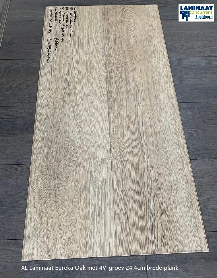 XL Laminaat Eureka Oak Natuur met 4V-groev €14,95m2, 75 m² of meer, Beige, Nieuw, Ophalen of Verzenden