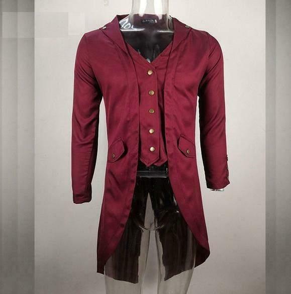 Victoriaanse heren parka jas gothic steampunk kostuum, Verzenden, Nieuw, Overige maten, Kleding