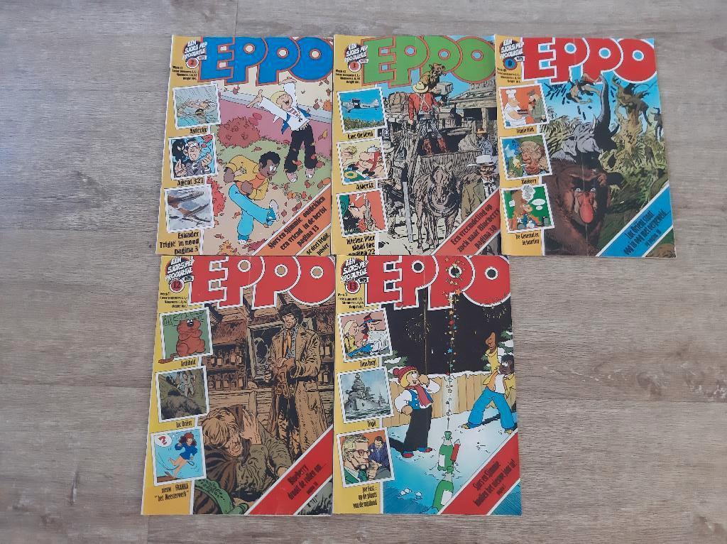 Eppo weekbladen jaargang 1975, Meerdere stripboeken, Ophalen of Verzenden, Gelezen