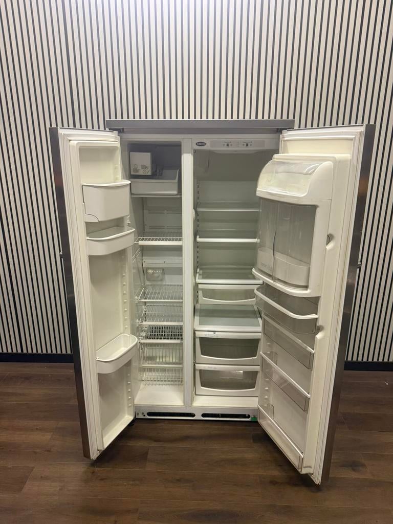 Nette RVS Amerikaanse Boretti Koelkast 91 cm, Witgoed en Apparatuur, Koelkasten en IJskasten, 200 liter of meer, Fornello Esperta