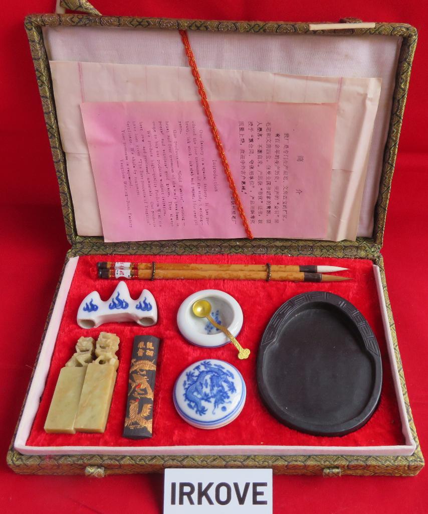 CHINEES * LUXE KALLIGRAFEER SET * Compleet *, Hobby en Vrije tijd, Cursusmateriaal, Nieuw, Kunst en Creatief, Meerdere media, Verzenden