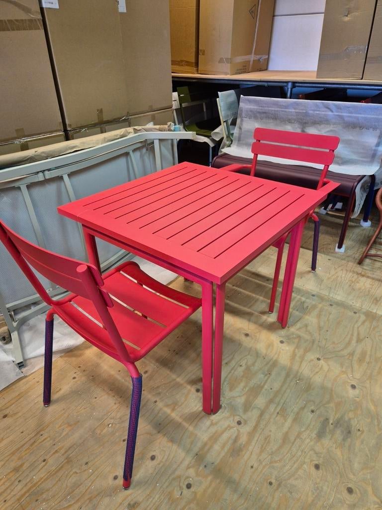 nieuwe fermob set rose praline direct beschikbaar, Ophalen, Nieuw, Aluminium