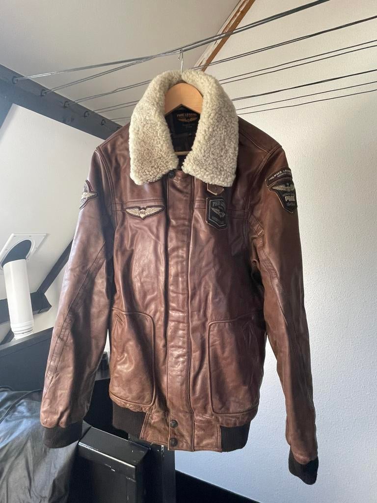 Pme hudson bomber, Kleding | Heren, Jassen | Winter, Ophalen of Verzenden, Zo goed als nieuw, Overige maten, Bruin