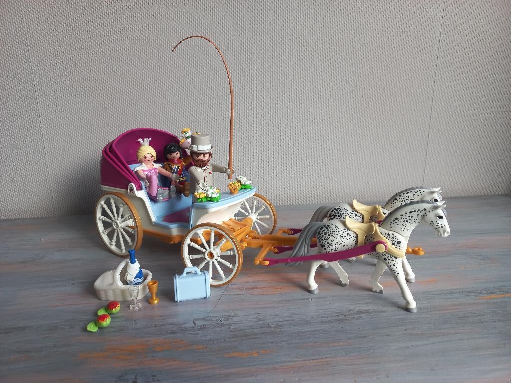 Playmobil Princess Romantische Paardenkoets, Kinderen en Baby's, Speelgoed | Playmobil, Ophalen of Verzenden, Zo goed als nieuw