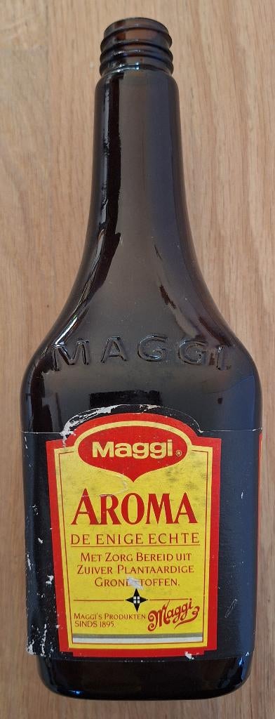 Grote Maggi fles met etiket - Adv S 336, Antiek en Kunst, Ophalen of Verzenden
