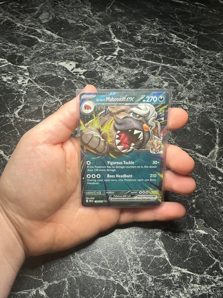 Arvens Mabostiff Ex 139, Hobby en Vrije tijd, Verzamelkaartspellen | Pokémon, Nieuw, Losse kaart, Foil, Ophalen of Verzenden