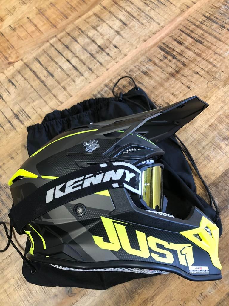 Just1 motorhelm | crosshelm just1 groen | maat M, Motoren, Kleding | Motorhelmen, Ophalen, Offroadhelm, Overige merken