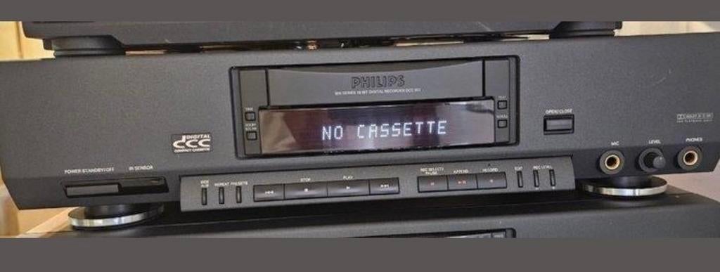 Philips DCC 951 Digitale Cassette Recorder, Audio, Tv en Foto, Cassettedecks, Ophalen of Verzenden, Enkel, Philips, Tape counter