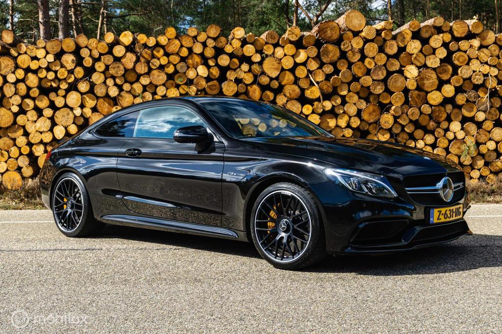 Mercedes Benz C63S amg Coupé PANO ACC PERF. UITLAAT, Auto's, Mercedes-Benz, Achterwielaandrijving, 4 stoelen, Zwart, Leder