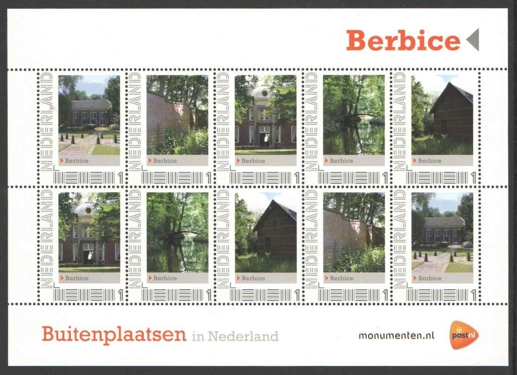 Postzegels Buitenplaatsen in Nederland: Berbice, Ophalen of Verzenden, Na 1940, Postfris