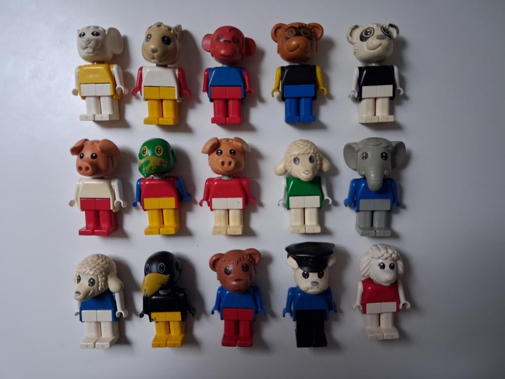 Lego 15 Fabuland Poppetjes (2), Ophalen of Verzenden, Gebruikt