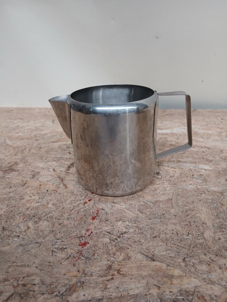 Metalen Melkkan / Schenkkan - 12cm Diameter, Gebruikt, Onbekend, Ophalen of Verzenden, Onbekend