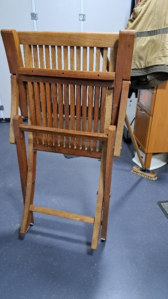 Houten klapstoel, Ophalen, Bruin, Eén, Hout