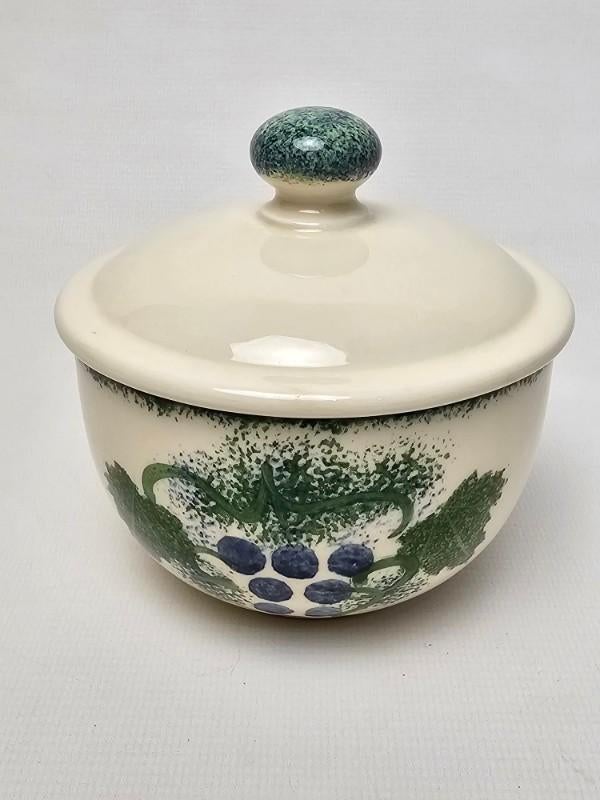 # Poole Pottery england suiker pot. Hand painted, Antiek en Kunst, Antiek | Servies los, Ophalen of Verzenden