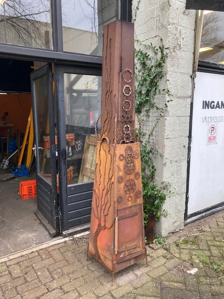 Buitenkachel-Tuinkachel buitenhaard., Ophalen, Gebruikt
