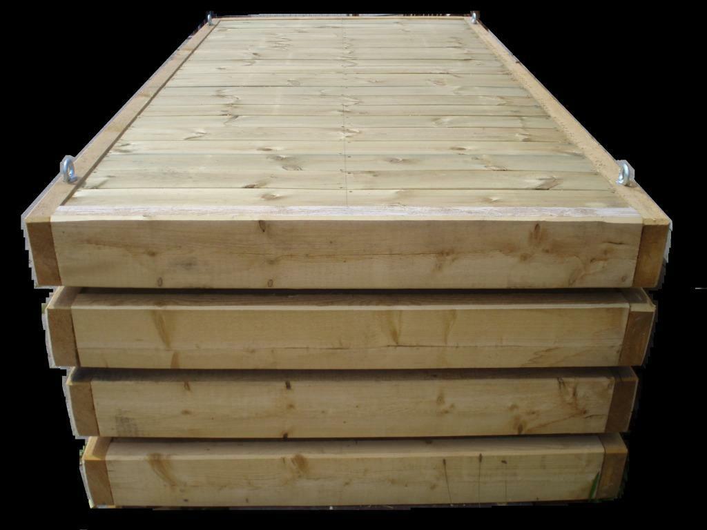 VLOT / WERKVLOT. Robuuste houten vlotten te koop!, Ophalen, Minder dan 100 pk, Overige brandstoffen, Ponton