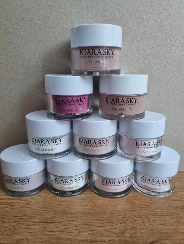Kiara Sky Dip Powder Set + Accessoires, Gebruikt, Overige kleuren, Ophalen of Verzenden, Handen en Nagels