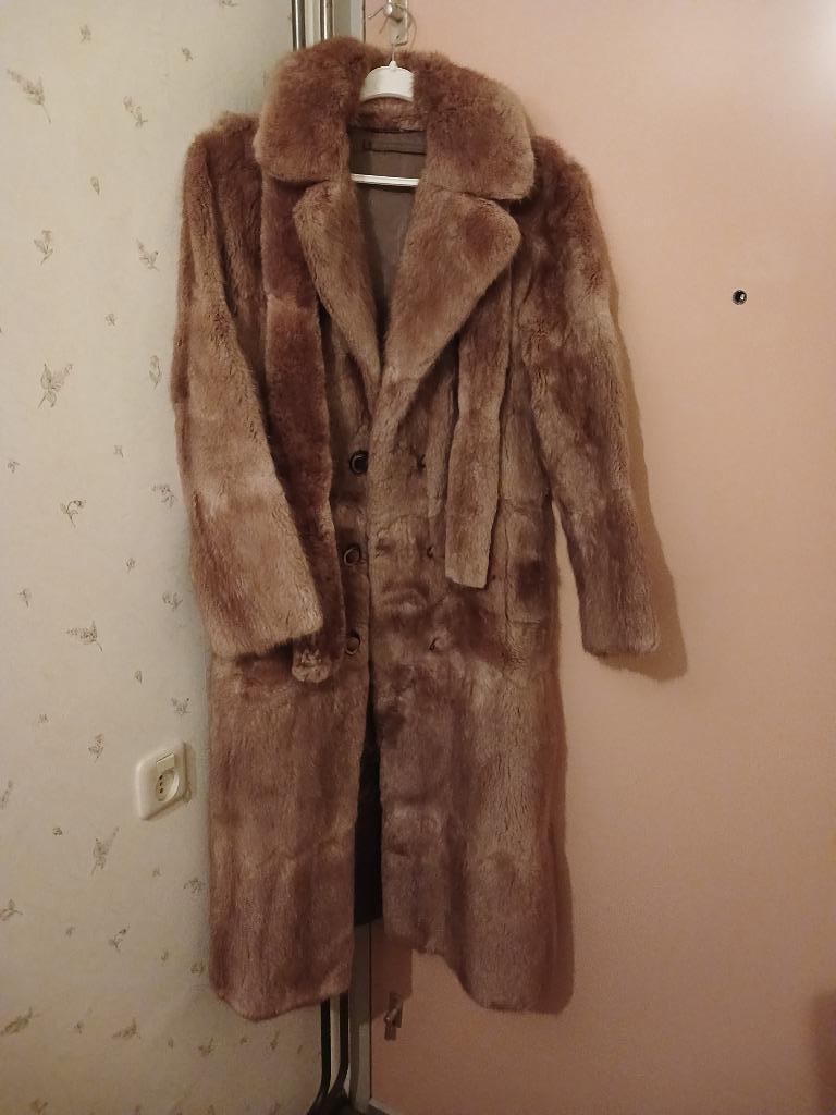 vintage bontjas € 85,00, Ophalen, Zo goed als nieuw, Maat 38/40 (M), Bruin