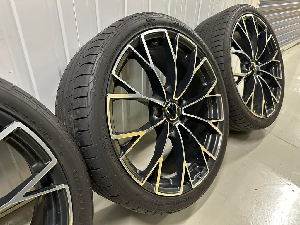 19'' VW Golf 8R GTI Warmenau Grijs 5H0601025AL Velgen Banden, Auto-onderdelen, Banden en Velgen, 19 inch, Gebruikt, Banden en Velgen