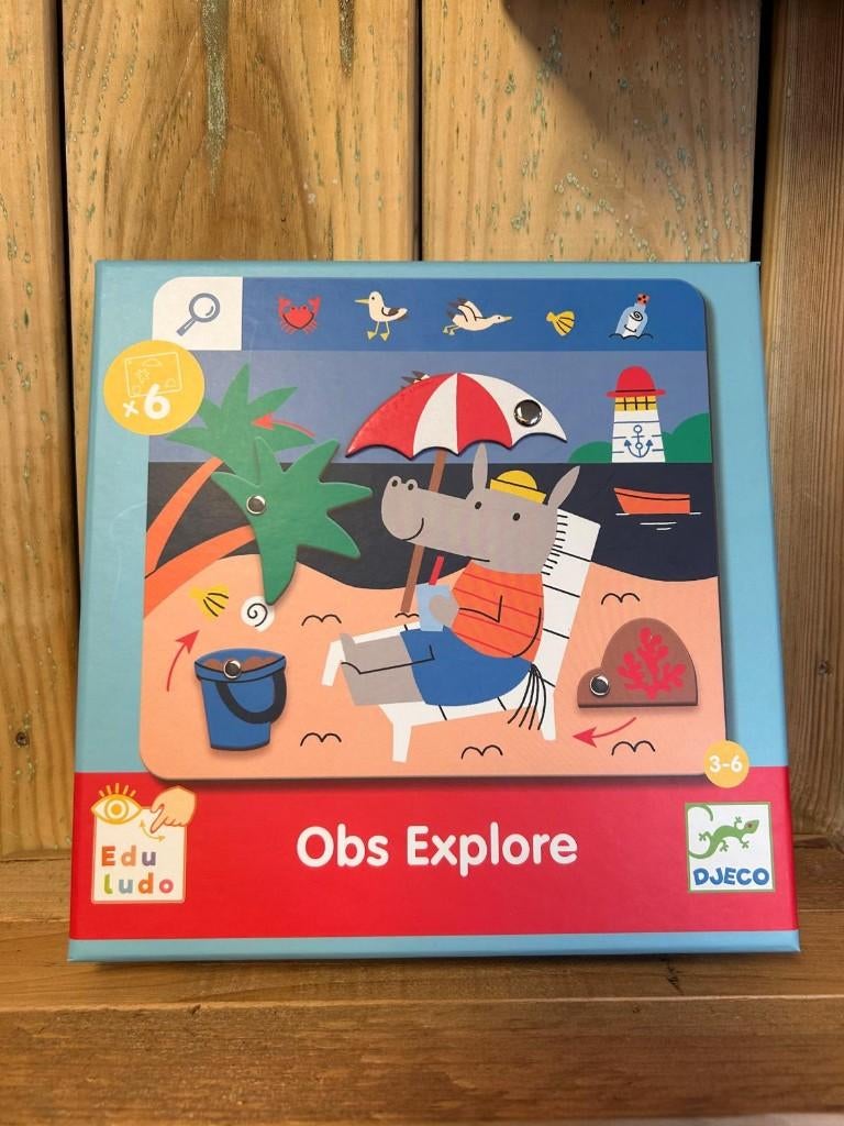 djeco zoekspel obs explore, Een of twee spelers, Ophalen of Verzenden, Nieuw, Djeco