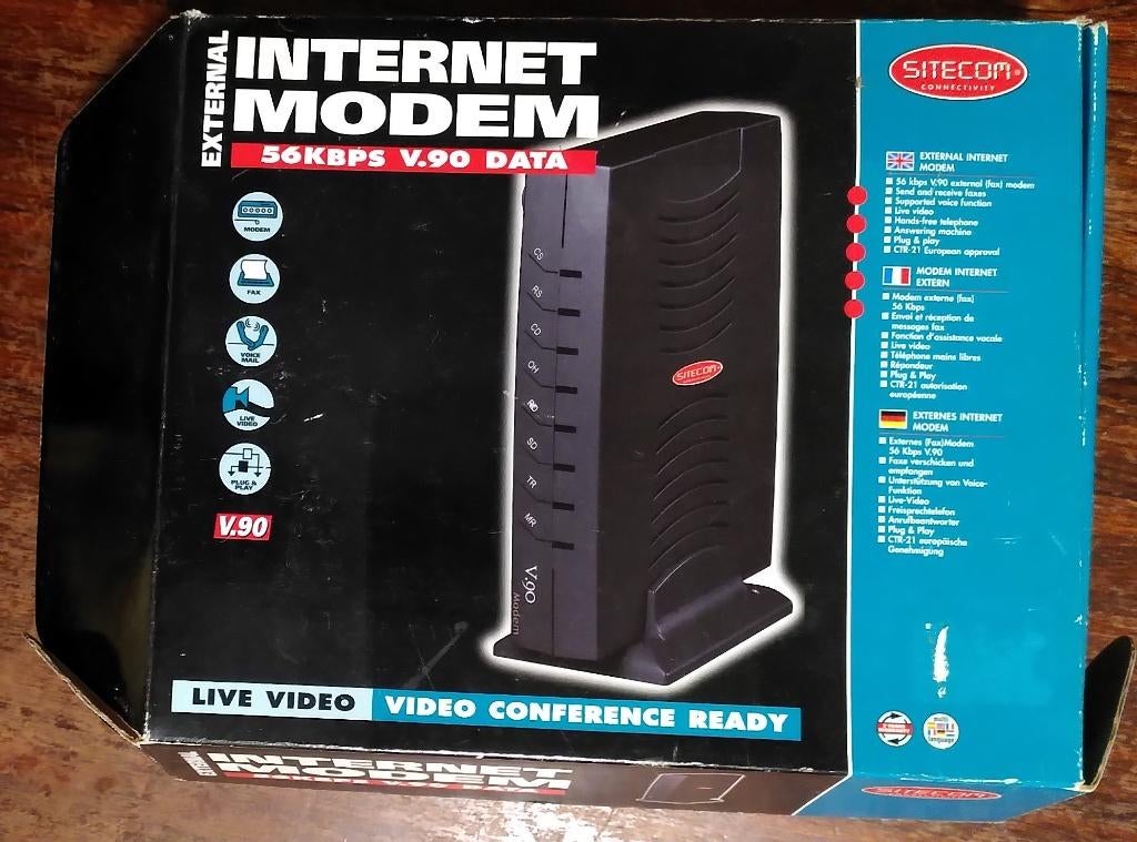Sitecom, internet modem 56 KBPS V.90 Data, Ophalen, Gebruikt, Sitecom