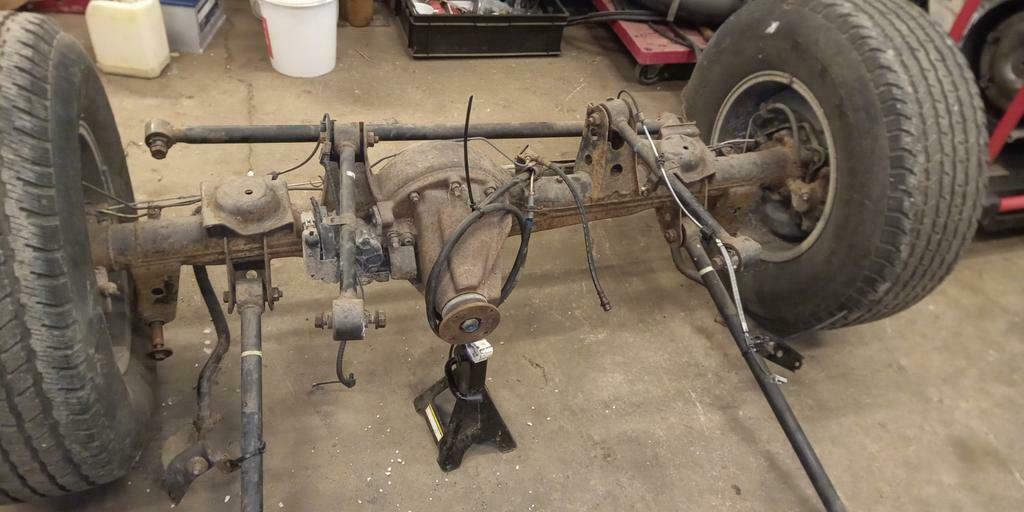Landcruiser 100 komplete achter as met sper, Ophalen of Verzenden