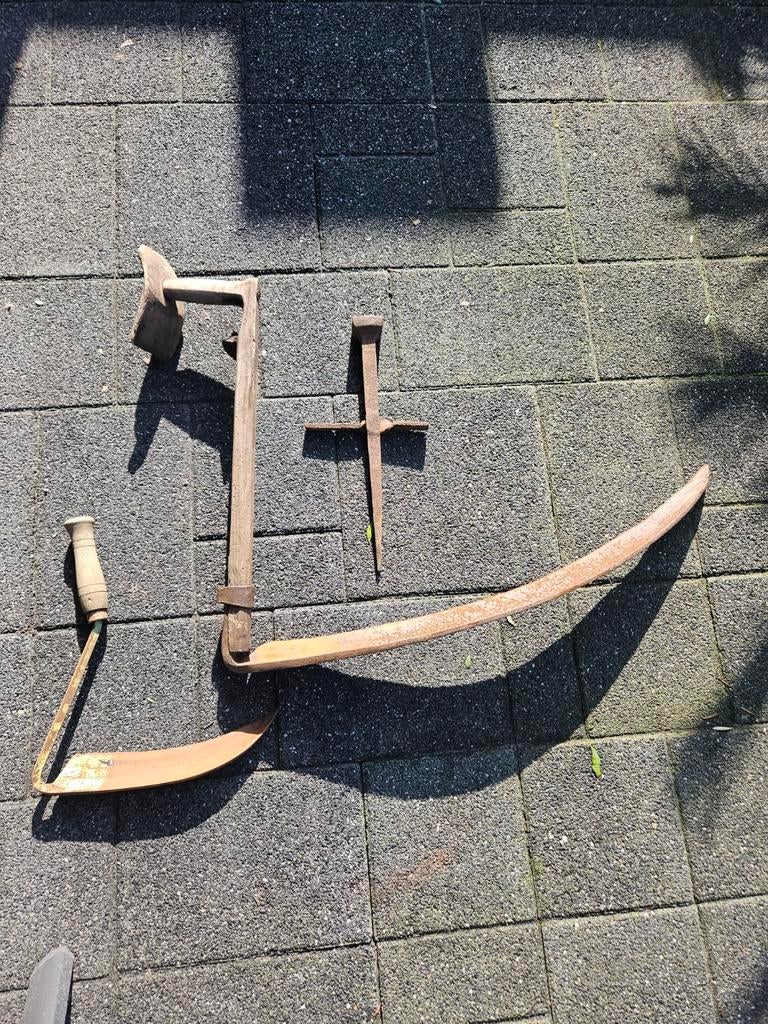 Oude haarspit, handzeis en zicht, Antiek en Kunst, Antiek | Gereedschap en Instrumenten, Ophalen of Verzenden