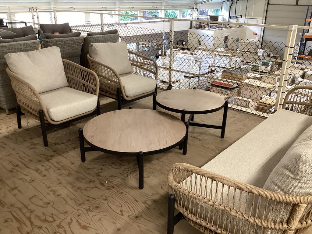 Loungeset stoel bank loungeset tuinset, Ophalen, 5 zitplaatsen, Bank, Nieuw