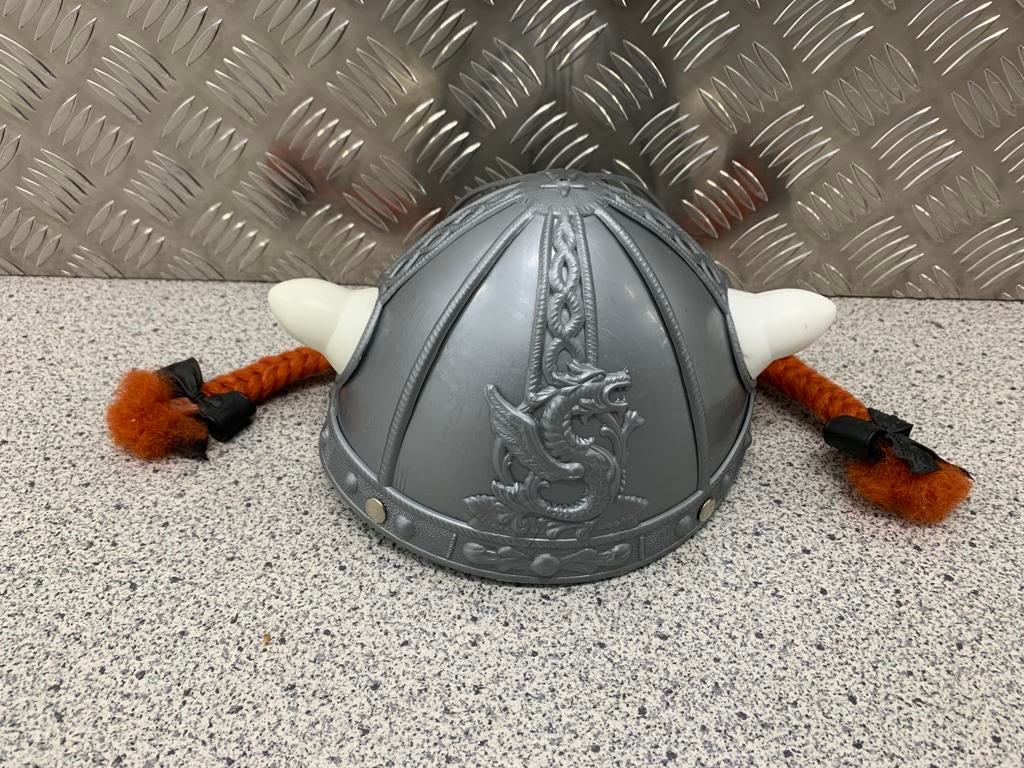 Viking helm, Kleding | Heren, Carnavalskleding en Feestkleding, Ophalen of Verzenden, Zo goed als nieuw, Overige maten