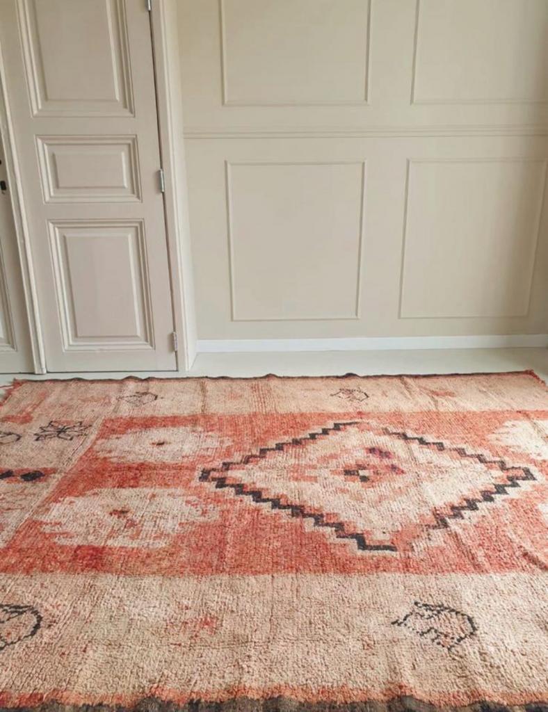 Vintage Boujaad vloerkleed 238181 cm – Marokkaans wol, 150 tot 200 cm, Ophalen of Verzenden, Overige kleuren, Rechthoekig