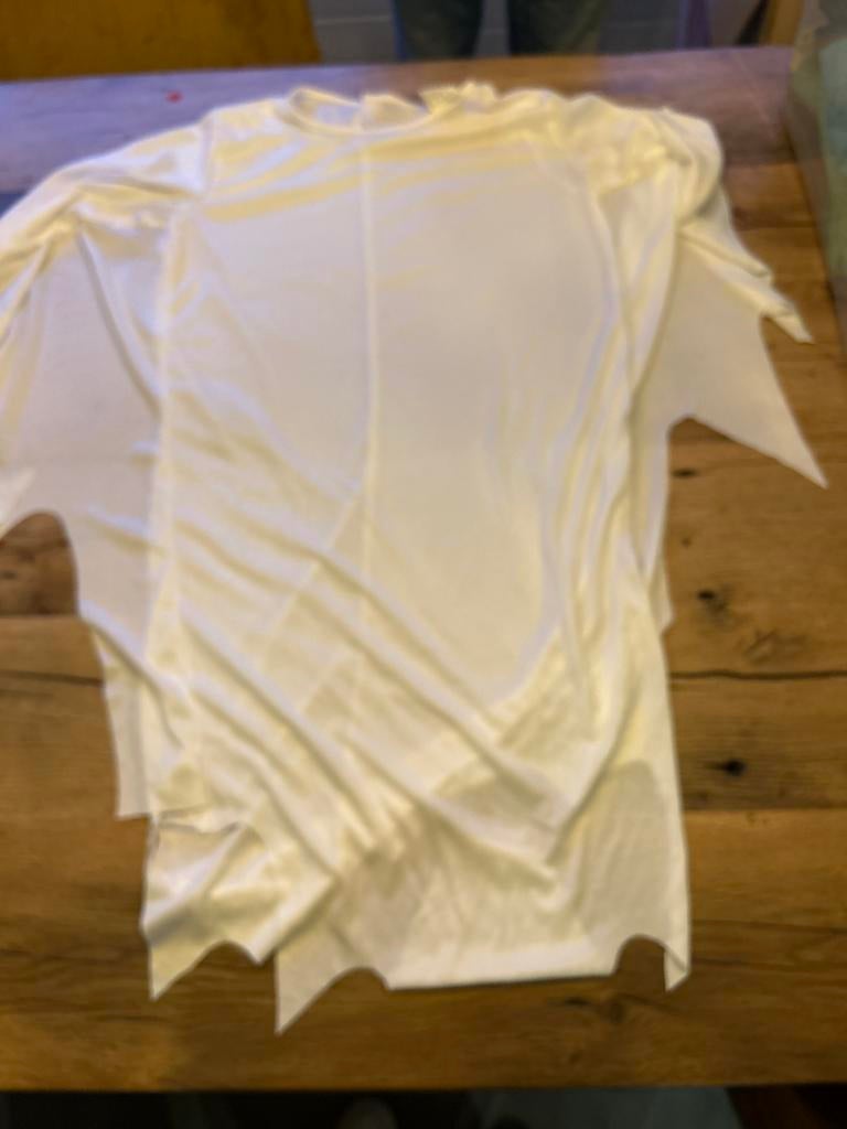 Spook Shirt Carnaval Maat 7-9, Ophalen, Zo goed als nieuw, 122 t/m 128, Jongen of Meisje