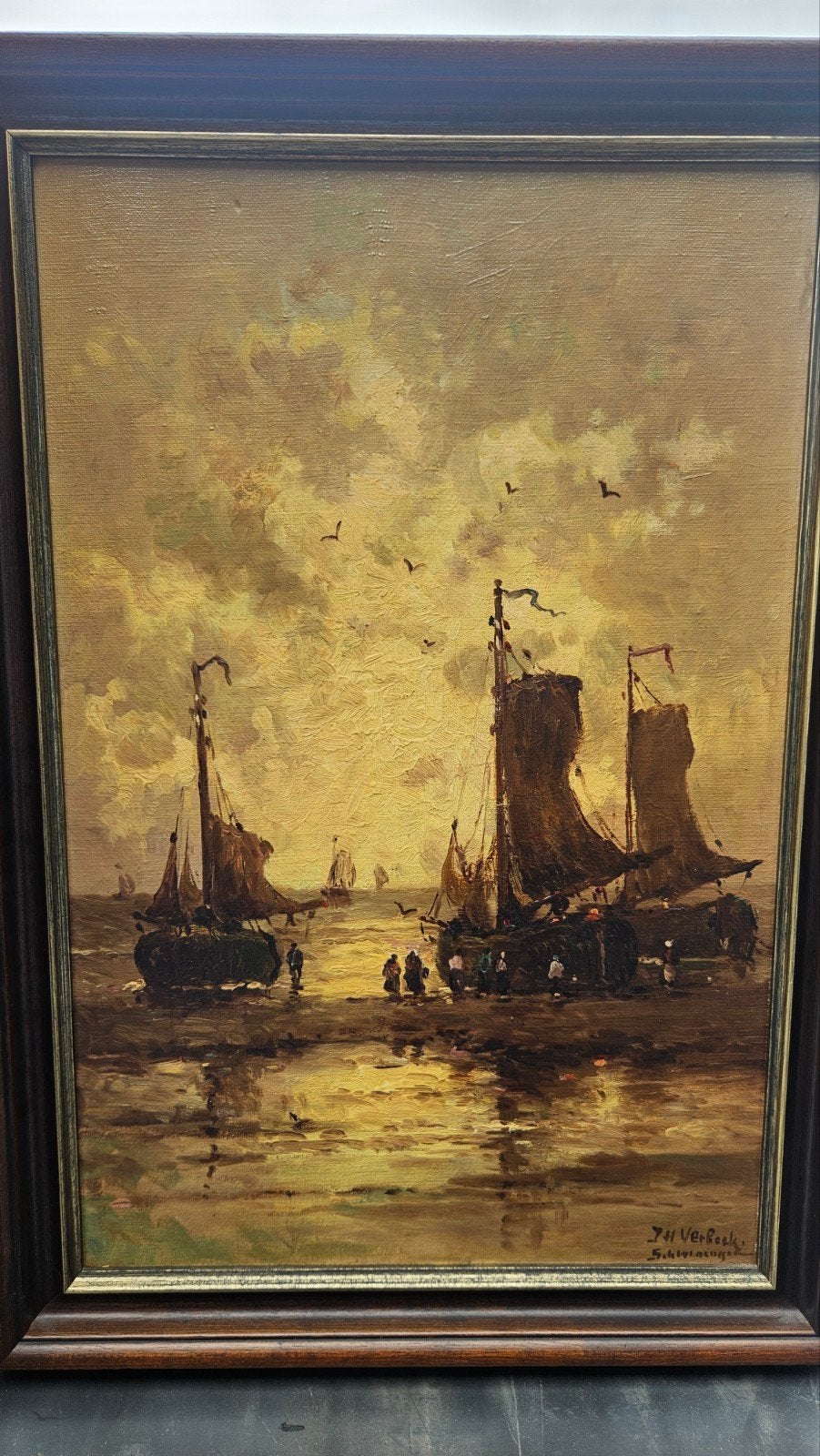J.H. Verbeek - Ziefoto2INFO erfstuk -Maritiem Scheveningen, Ophalen
