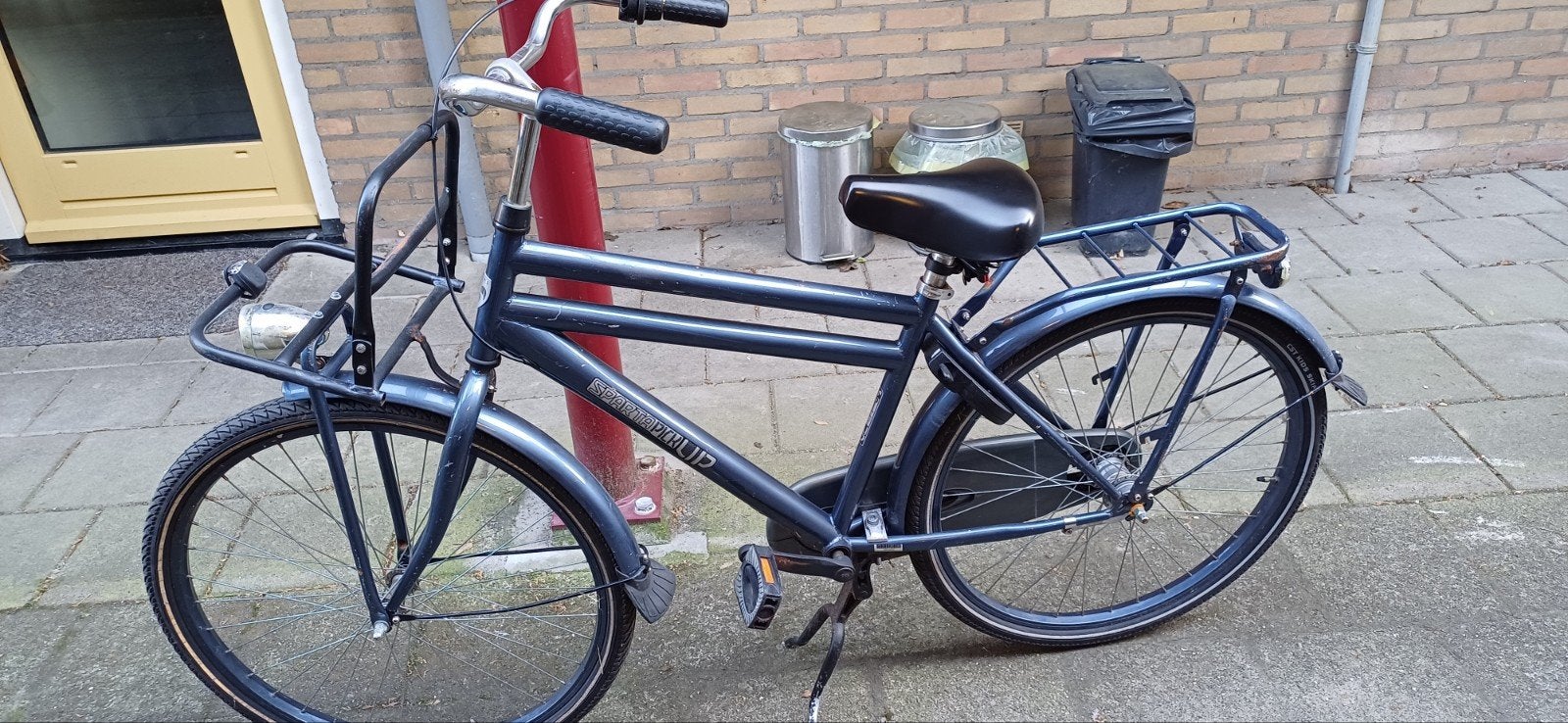 Sparta Pick-Up fiets met voordrager, Ophalen, Terugtraprem, Sparta, 53 tot 56 cm