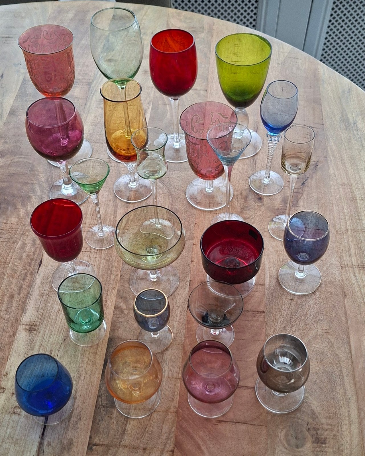 vintage glazen, Ophalen of Verzenden, Zo goed als nieuw