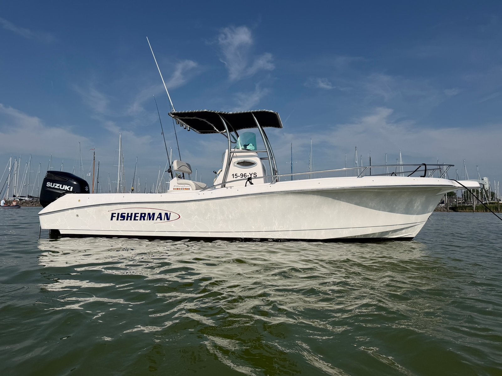 Fisherman 24ft Consoleboot met 300 PK Suzuki 2019 en 131 uur, Watersport en Boten, Overige merken, Gebruikt, Info@ennikautobedrijf.nl