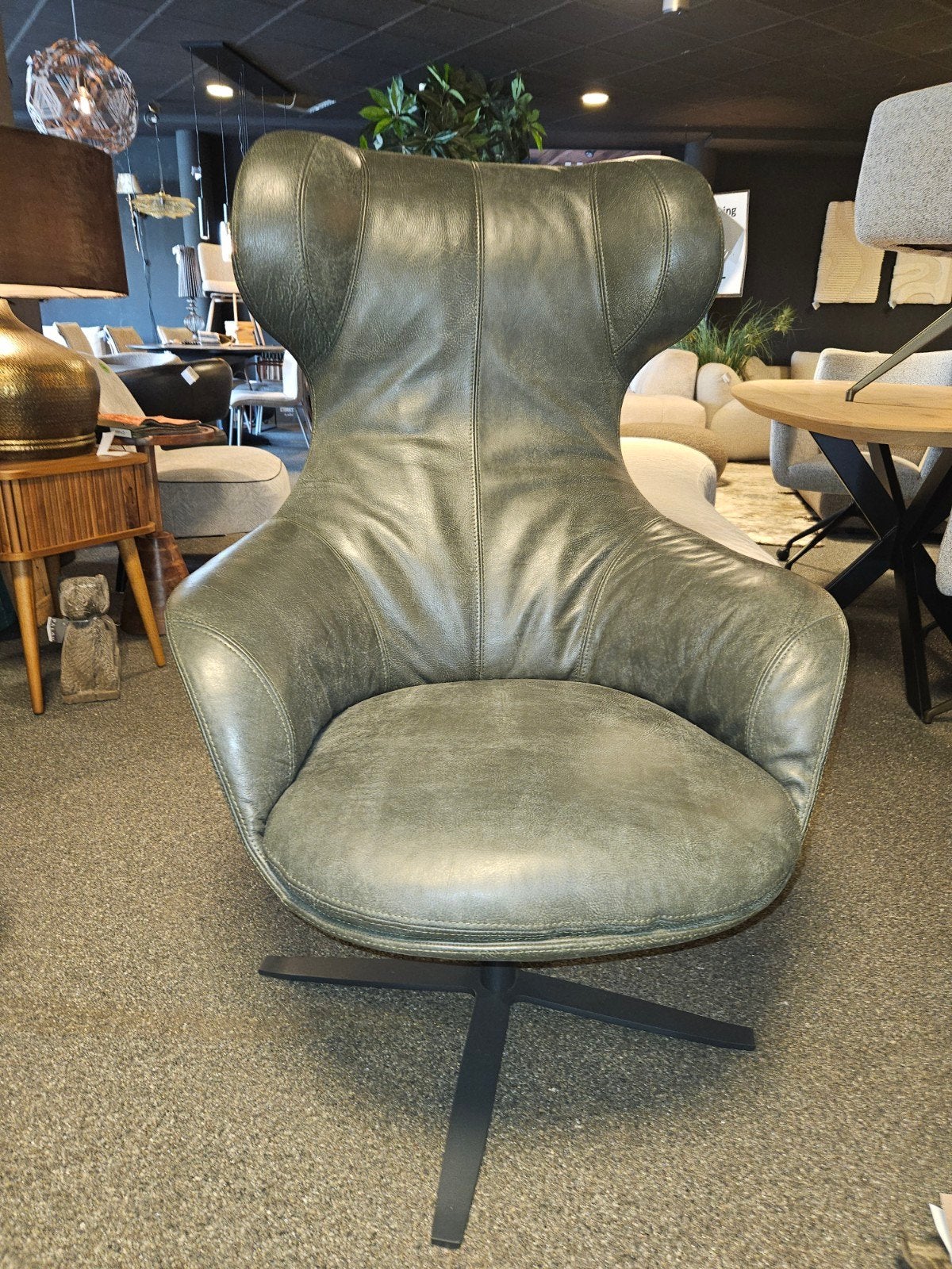 draai fauteuil PEACHES africa leder opruiming
