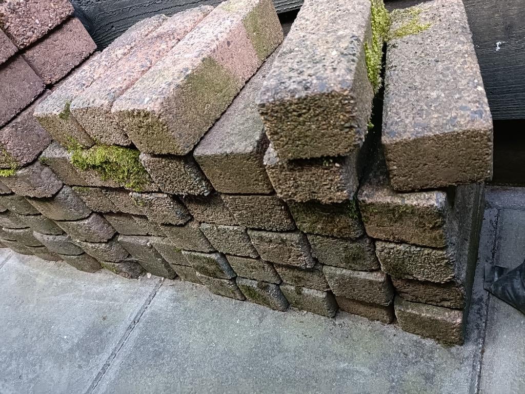 Oude gebakken keiformaat sierklinkers, Ophalen, Overige materialen, Gebruikt, Overige typen
